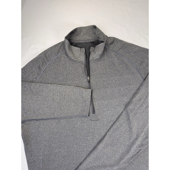LULULEMON  Metal Vent Tech Long‎ Sleeve Half Zip Top Men's XXL Gray Athletic - Picture 1 of 10